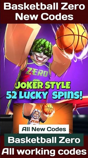 New Basketball Zero Codes - Codes For Basketball Zero 2025 JOKER STYLE