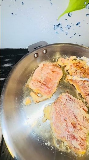 Escalope de dinde croustillante et dorée à souhait😋😊