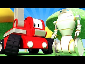 The Bad Robot - Tiny Trucks for Kids with Street Vehicles Bulldozer, Excavator & Crane