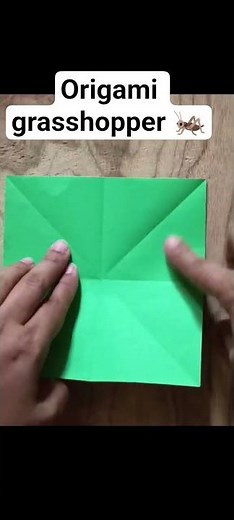easy origami grasshopper 🦗 making tutorial step by step | how to make paper grasshopper in easy way🦗