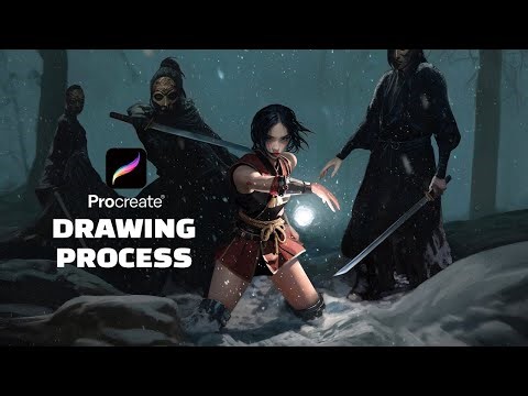 The Oracle 🌟【Drawing Process】with iPad Pro & Procreate