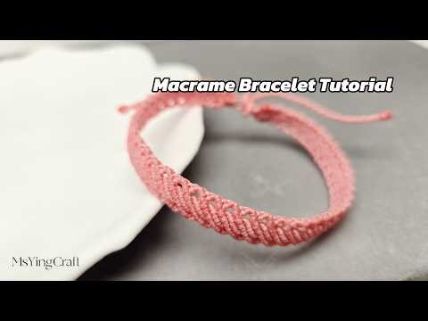 Easy Macrame Bracelet Tutorial 26052Simple Hollow Knot Design Beginner Friendly DIY