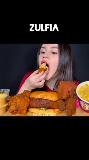 DAVE'S hot chicken ASMR #yt #shorts #yummy #foodie #asmr #mukbang #viral #daveshotchicken