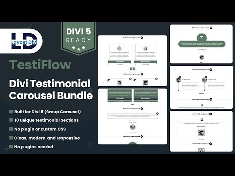 How to Install & Use Divi 5 Testimonial Carousel Layout Pack | Step by Step