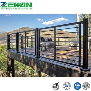 [Hot Item] Custom Aluminum Railing Stair Railing Powder Coating Aluminum Balustrades Handrails