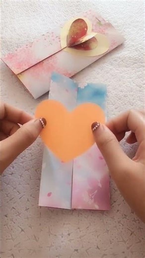 Easy DIY Pop-Up Heart Card! 💕 Surprise Greeting Card Craft Tutorial #papercraft
