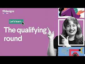 The qualifying round in a 99designs by Vista contest