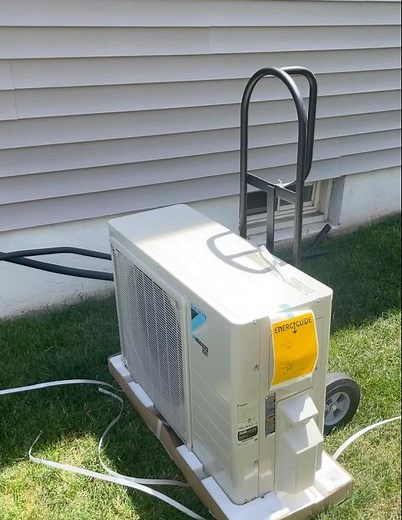 Mini Split AC install #hvacinstallation