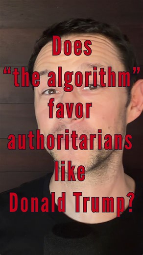 350K views · 21K reactions | Does “the algorithm” favor authoritarians like Donald Trump? | Joseph Gordon-Levitt | Facebook