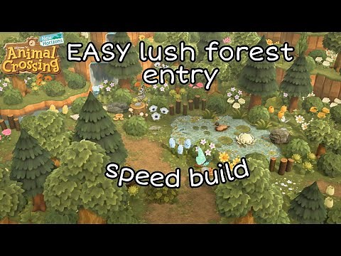 EASY Forest Entry//Speed build//Natural Island//Animal Crossing:New Horizons