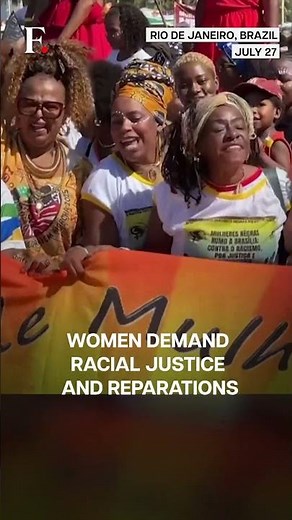 Brazil: Black Women March Against Racism At Rio's Copacabana Beachfront | Subscribe to Firstpost