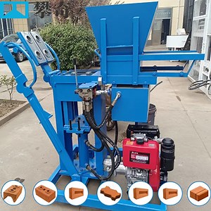 [Hot Item] Semi Automatic Clay Brick Making Machine at Best Price in India Red Brick Making Machine Factory Interlocking Lego Fly Ash Bricks Clay Cement Concrete Block