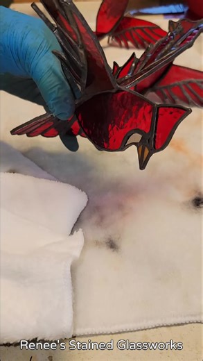 186K views · 3.3K reactions | 3D Cardinal Pattern available on my website https://www.reneesstainedglassworks.com/product-page/3d-stained-glass-cardinal-pattern | Renee's Stained Glassworks | Facebook