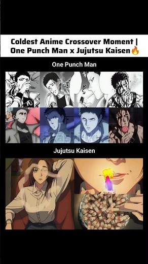Coldest Anime Crossover Moment | One Punch Man x Jujutsu Kaisen 🔥