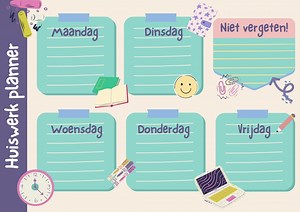 Homework Planner, Homework Planner, Agenda, Plan Sheet, Homework Planner - Etsy Australia