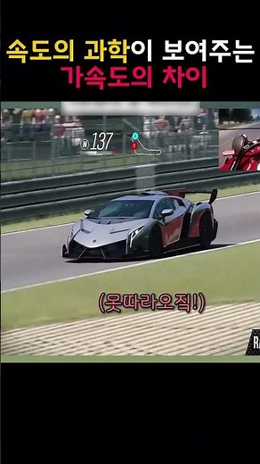 속도의 과학이 보여주는 가속도의 차이 #정보쇼츠 #과학상식 #놀라운아이디어 #과학쇼츠