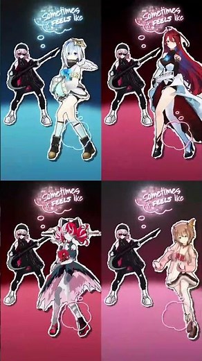 【ホロライブ踊ってみた】Orpheus - Mori Calliope【4人まとめ】 #天音かなた #アユンダリス #エリザベスローズブラッドフレイム #クレイジーオリー