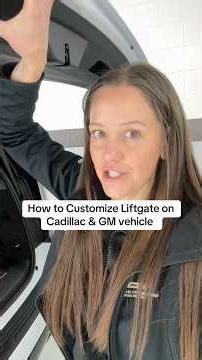 Quick how to video - customize lift gate on your Cadillac Escalade or GM suv 🚙