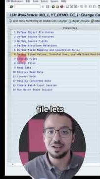 LSMW Batch Input Recording Demo on SAP S/4HANA and ECC | How to create Excel