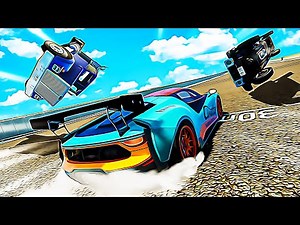 Racing Against an AVALANCHE OF CARS in BeamNG Mods!!