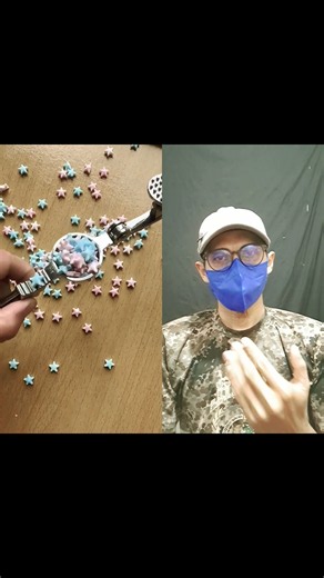 ⭐🍬 귀여운 별 모양 사탕들을 도구로 사정없이 짓눌러버리는 힐링 ASMR 반전 숏츠!