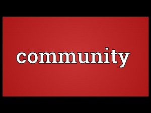 Community Meaning