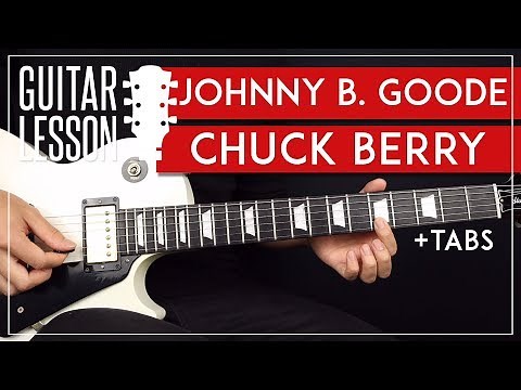 Johnny B Goode Guitar Lesson 🎸 Chuck Berry Blues Guitar Tutorial |Solo + TAB|