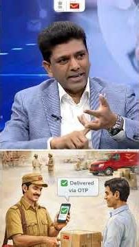Hon’ble MoS Dr. Chandra Sekhar Pemmasani with DD News on India Post’s Logistics Revolution