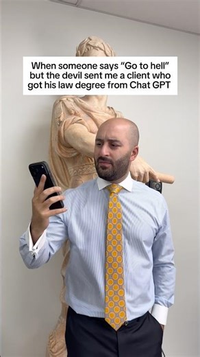 When someone says "Go to hell" but the devil sent me a client who got his law degree from Chat GPT