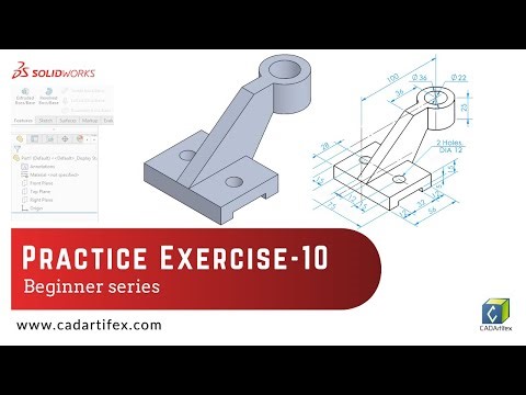 SolidWorks Beginner Series | Practice Exercise #10