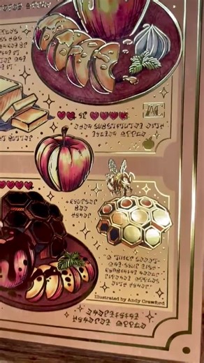Hyrule Apple Recipes 3D Gold Foil Print Zelda Breath of the Wild Tears of the Kingdom Art - Etsy