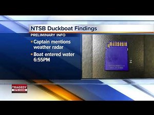 Duck boat's video system shows captain referencing weather radar