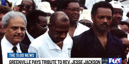 Hometown pays tribute to Greenville native Jesse Jackson