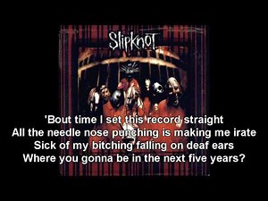 Spit It Out / Slipknot / Slipknot (Lyrics HD)