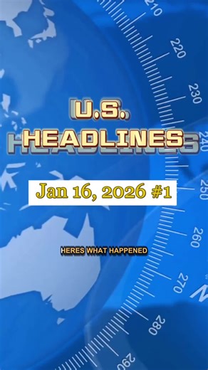 The U.S. Briefing for Jan 16, 2026 #foryoupage #news #newsupdates #usanews #tiktokviral