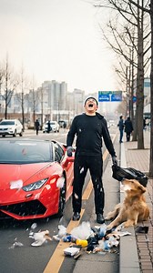 128K views · 1.5K reactions | Man Throws Trash at a Dog | So the Pack Turns His House Into a Dump! #instantkarma #dog #karma #aivideo #강아지 | A.I.O | Facebook