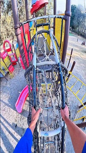 bella ciao parkour playground free style running POV 😀 #shortsfeed #parkour