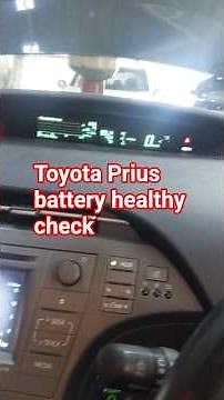 How to check toyota prius hybrid battery healthy