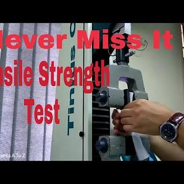 Tensile Strength Test Of A Woven Fabric (720p)