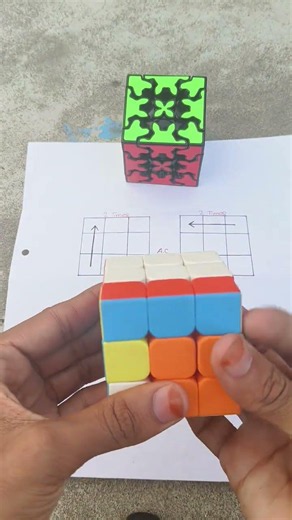 Rubik's cube solve by magic moves 💥#shorts #viral #cube