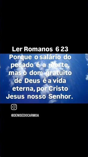 Romanos 6:23 Leitura da Palavra de Deus