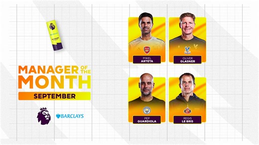 Premier League Award – Barclays Manager of the Month, September 2025