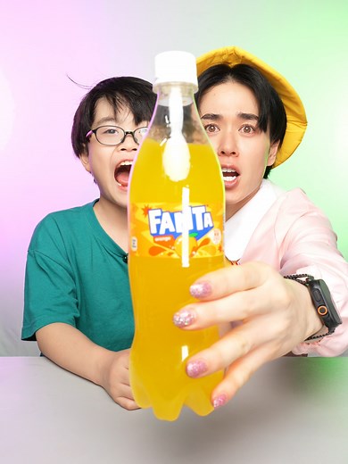 Fanta와 얼음 조합 실험!