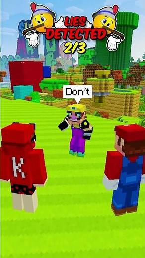 Yoshi is a Lie Detetctor In Minecraft! 🍄😮 #shorts