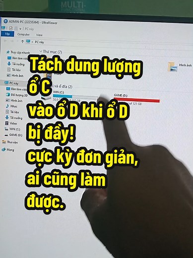 Tách dung lượng ổ C sang ổ D đơn giản từ A-Z