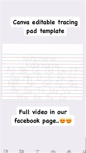 Canva editable tracing pads.. full video posted in our facebook page Double Ds Crafts. For more crafty videos follow and like us on facebook!! Happy crafting!!! #diy #tracingpad #freetemplate | DoubleD's Crib