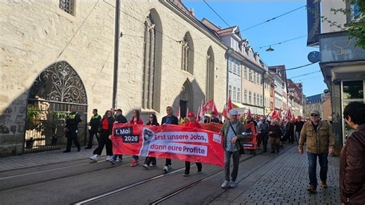 Bericht von der 1. Mai-Kundgebung in Erfurt