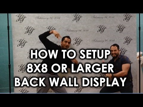 How to set up a backwall display step and repeat from Top Class Signs and Printing