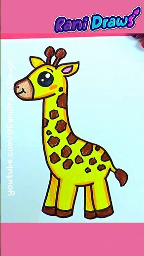 Cómo dibujar una Jirafa Fácil 🦒