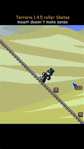 Terraria 1.4.5 roller skates mount doesn't make sense